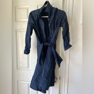 J. Crew Button Down Navy Dress size 6